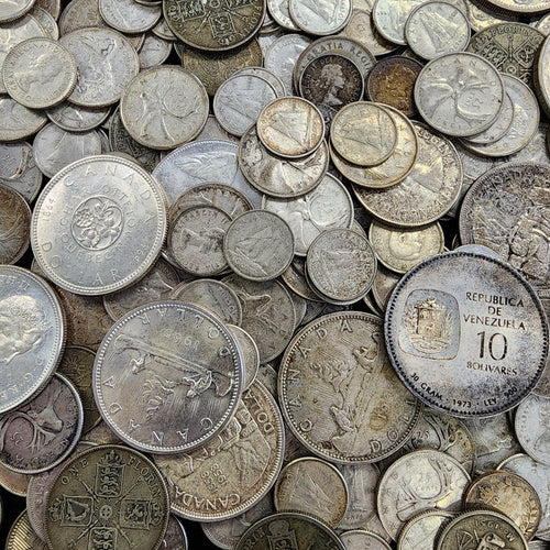 100 Grams of World/Foreign Silver Coins