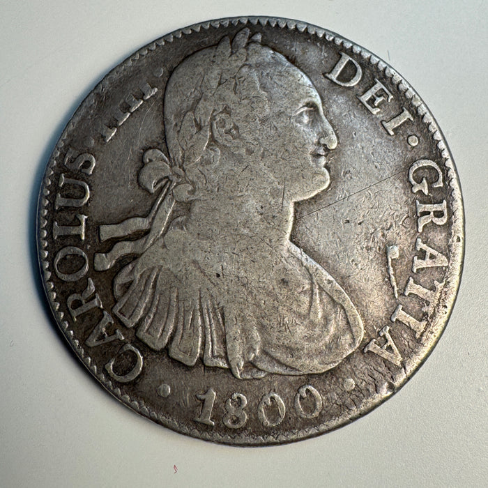 1800 Mo-M Mexico 8 Reales, Charles IV portrait type