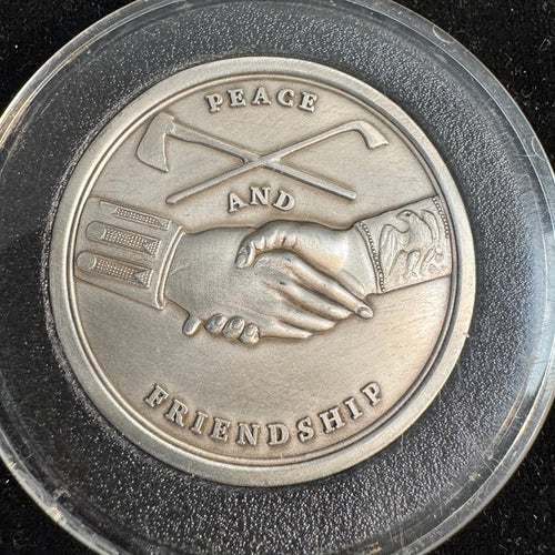1801 Thomas Jefferson Indian Peace & Friendship Medal, Lewis & Clark Interpretive Center (museum restrike)