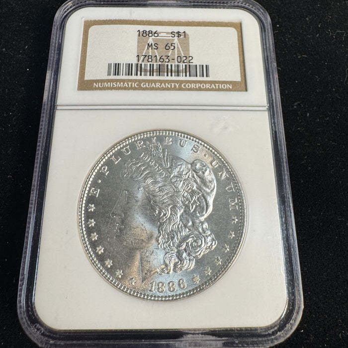 1886 (P) Morgan Silver Dollar, NGC MS-65