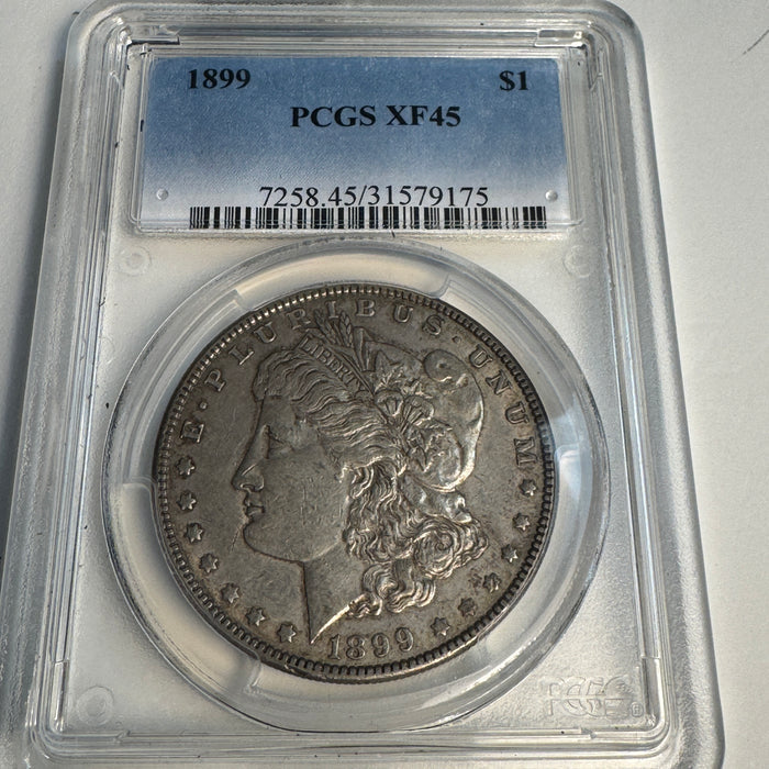 1899 (P) Morgan Silver Dollar, Semi-Key, PCGS XF-45