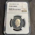 1965 Greece 10 Drachmai Proof, NGC PF-68 Cameo, Top Pop 4/0 🏆 🇬🇷