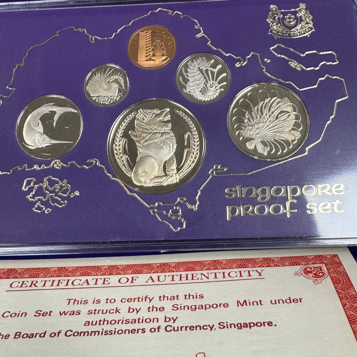 1978 6-Coin Republic of Singapore Presentation Proof Set #2543 🇸🇬