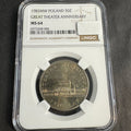 1983 MW Poland 50 Zlotych, Great Theater Anniversary, NGC MS-64 🇵🇱