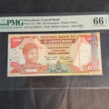 2001 Swaziland 50 Emalageni, P#31a, PMG Gem Unc 66 EPQ