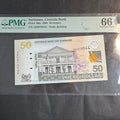 2004 Suriname 50 Dollars, P#160a, PMG 66 Gem Unc EPQ