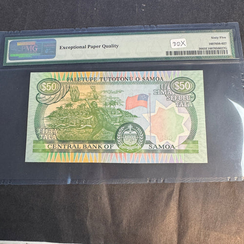 (2006) Samoa 50 Tala Banknote, P#36, PMG 65 Gem Unc EPQ