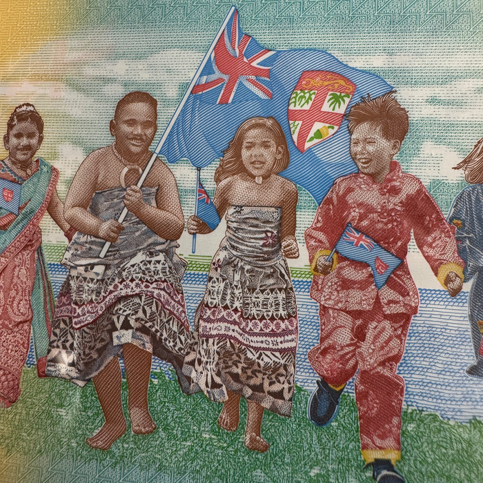 2020 Fiji 50 Dollars Commemorative Banknote, 50 Yrs Indep., PMG 67 Superb Gem Unc EPQ