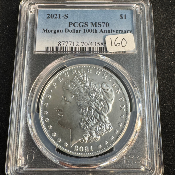 2021-S Morgan Silver Dollar US $1, PCGS MS-70 💎