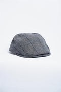 albert grey tweed flat cap