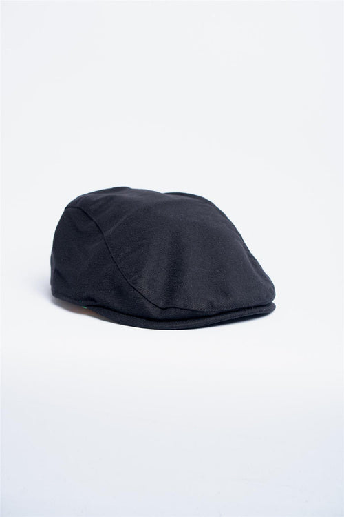 alfie black flat cap
