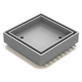 ART Australia Bermuda Megaflex Floor waste Square 50mm Outlet - Chrome