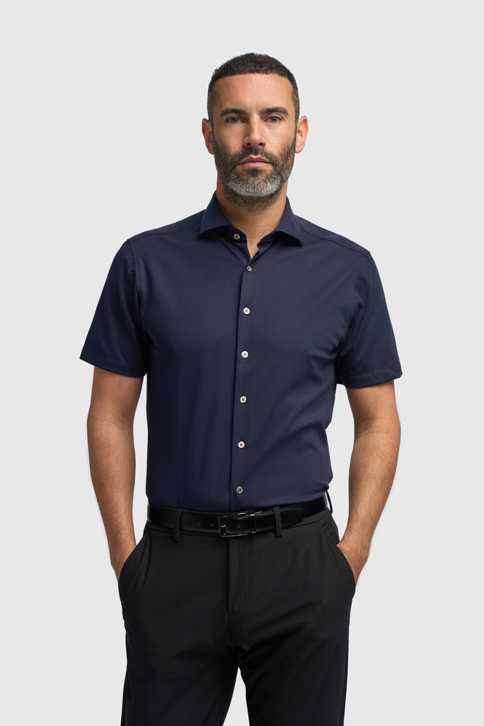 Ashley Navy Short Sleeve Shirt