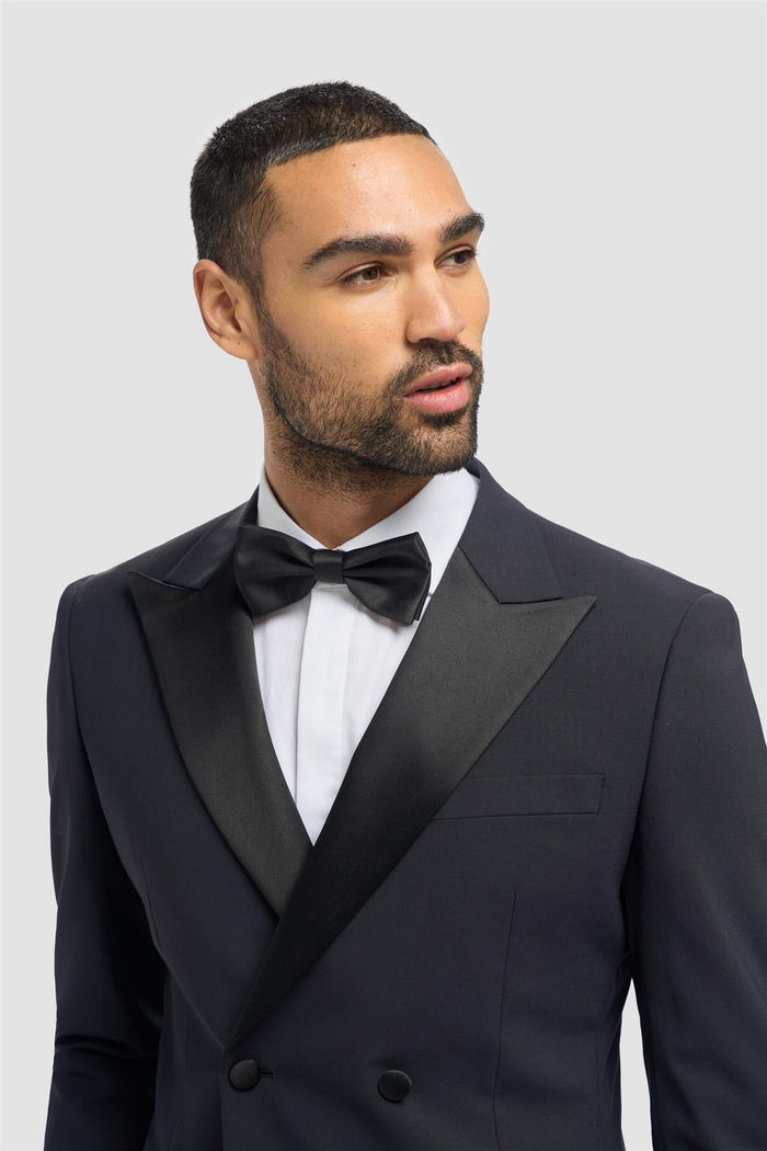 Aspen Midnight Navy Double Breasted Blazer