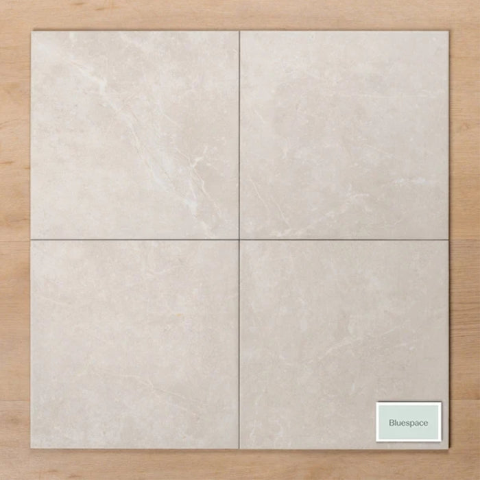 Pattern Avalon White Matt P2 Porcelain Tile 450x450mm 45ZMFWHM - The Blue Space