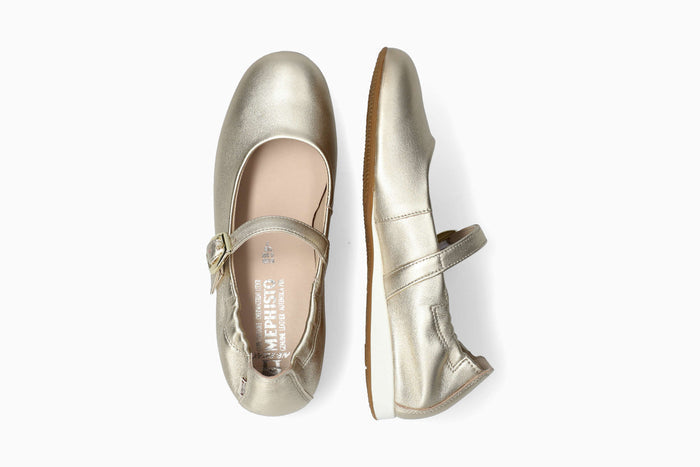 Belle - Gold Women Ballerinas