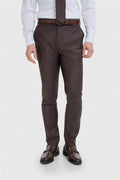 Bond Wool Rich Auburn Trouser - House of Cavani