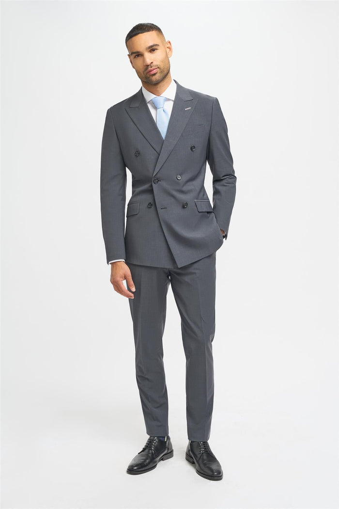 Bond Charcoal Double Breasted Blazer