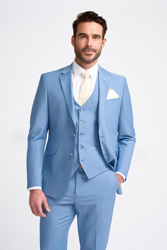 Bond Wool Rich Ocean Blue Blazer