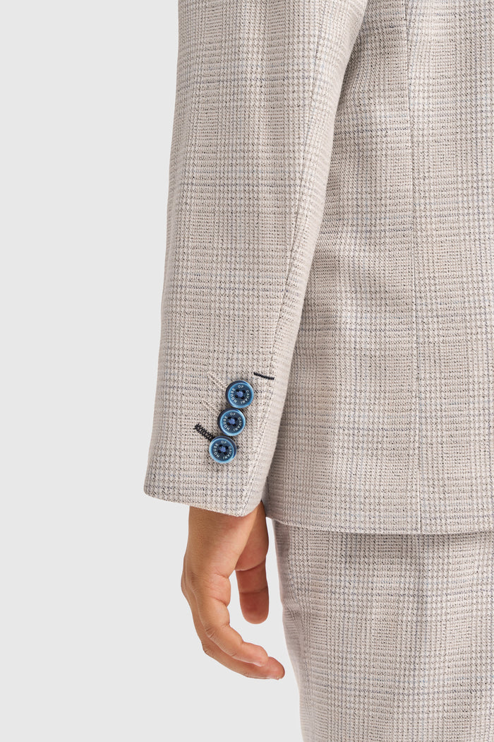 Boys Caridi Beige Three Piece Suit