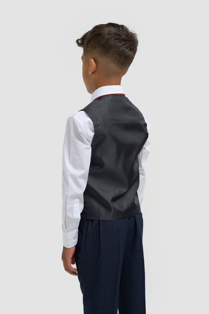 Boys Caridi Navy Three Piece Suit