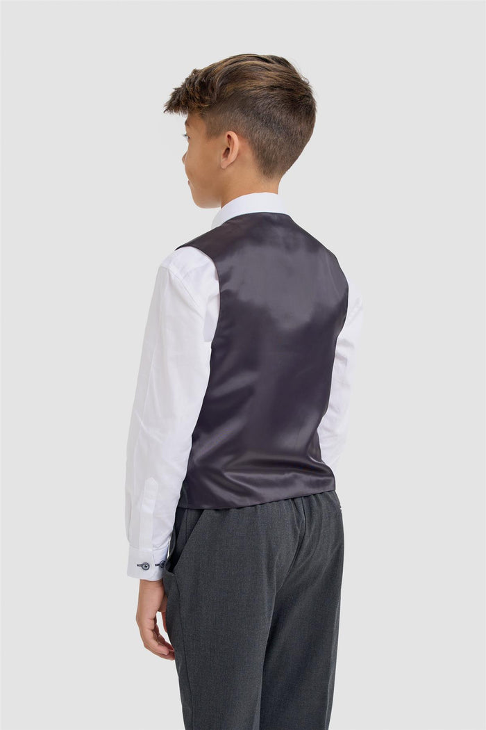 Boys Malibu Charcoal Suit