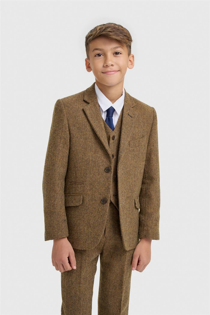 Boys Thomas Brown Suit