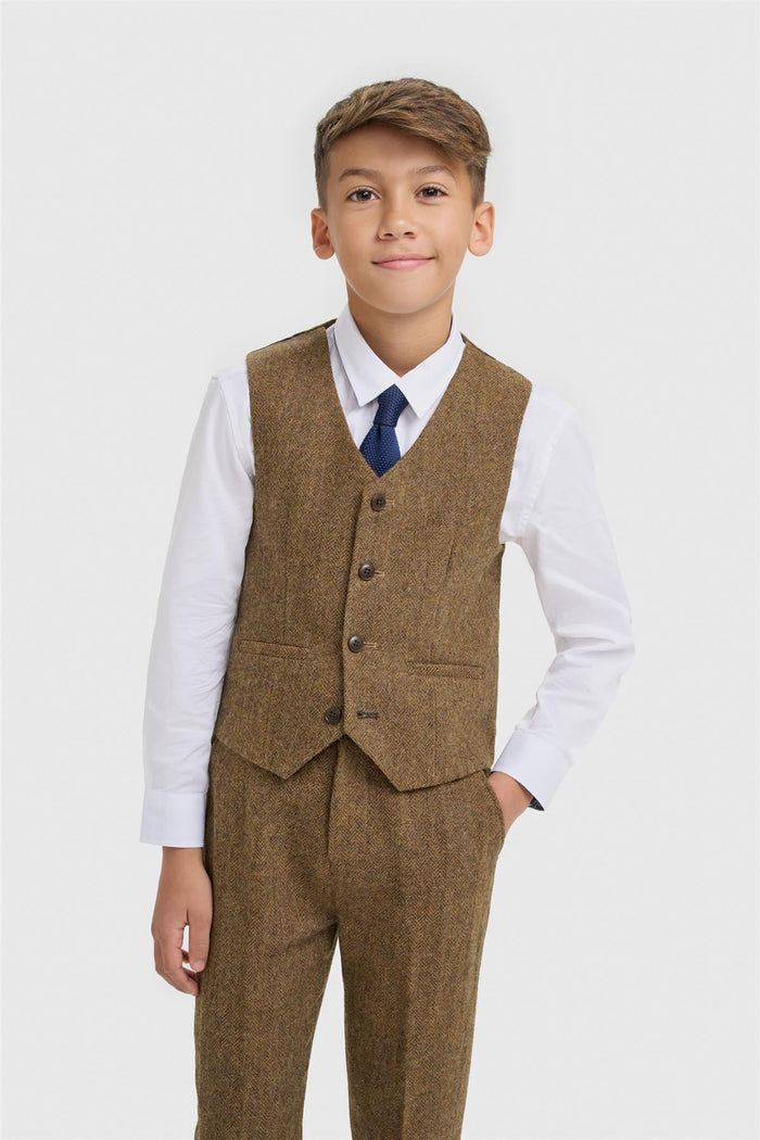 Boys Thomas Brown Suit
