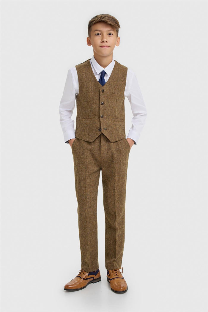 Boys Thomas Brown Suit