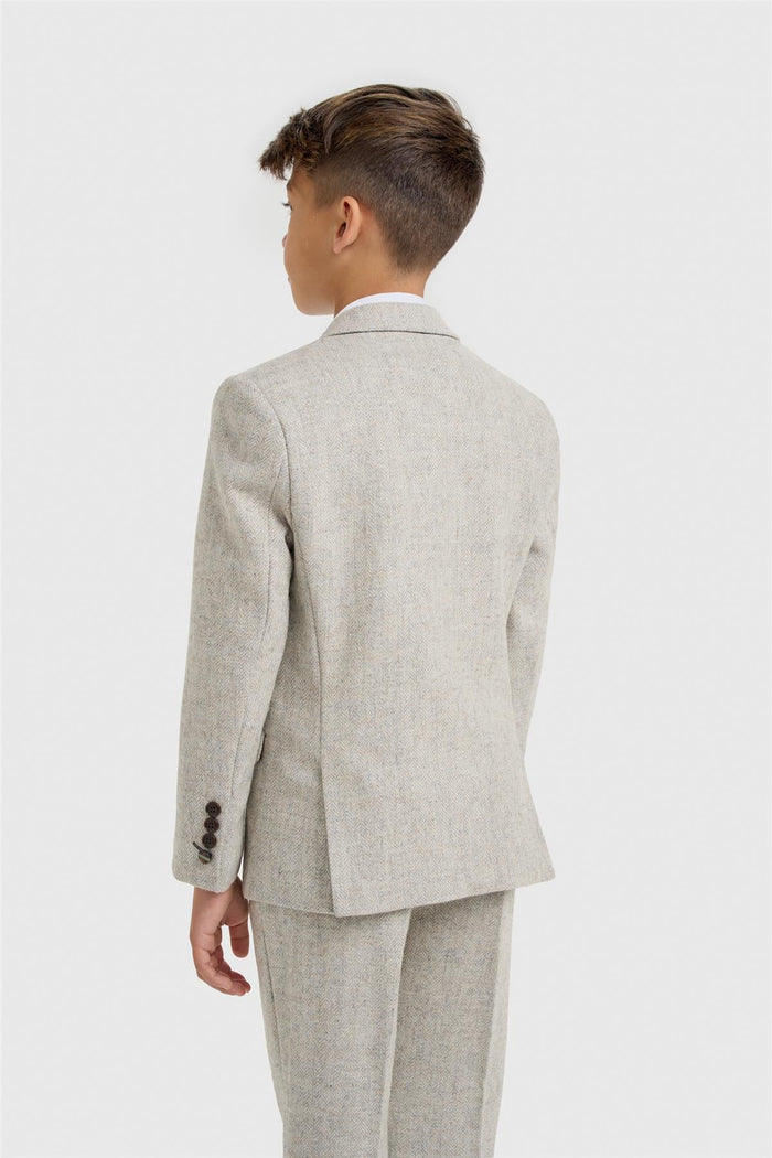 Boys Thomas Pearl Grey Suit