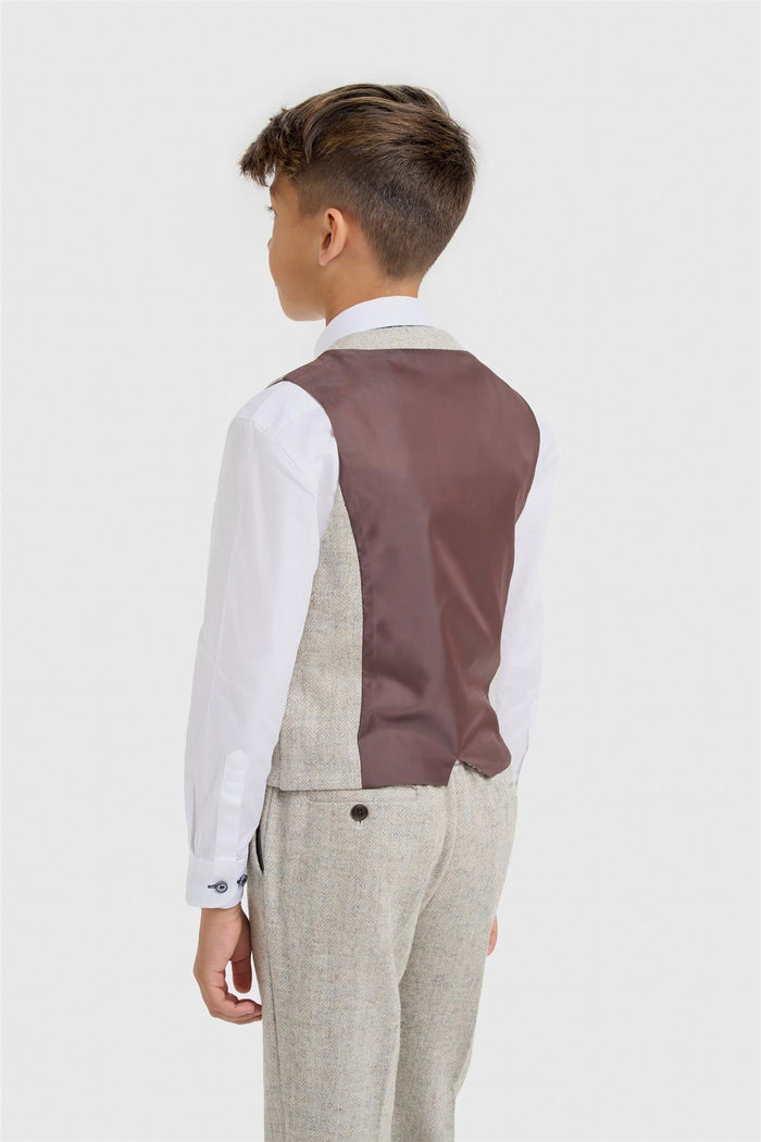 Boys Thomas Pearl Grey Suit