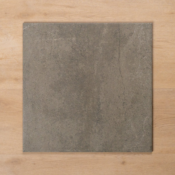 Burleigh Grey External Cushioned Edge Porcelain Tile 450x450mm - The Blue Space