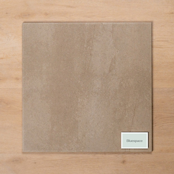 Burleigh Latte External Cushioned Edge Porcelain Tile 450x450mm - The Blue Space