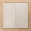 Burleigh White Matt Cushioned Edge Porcelain Tile 300x600mm Double - The Blue Space