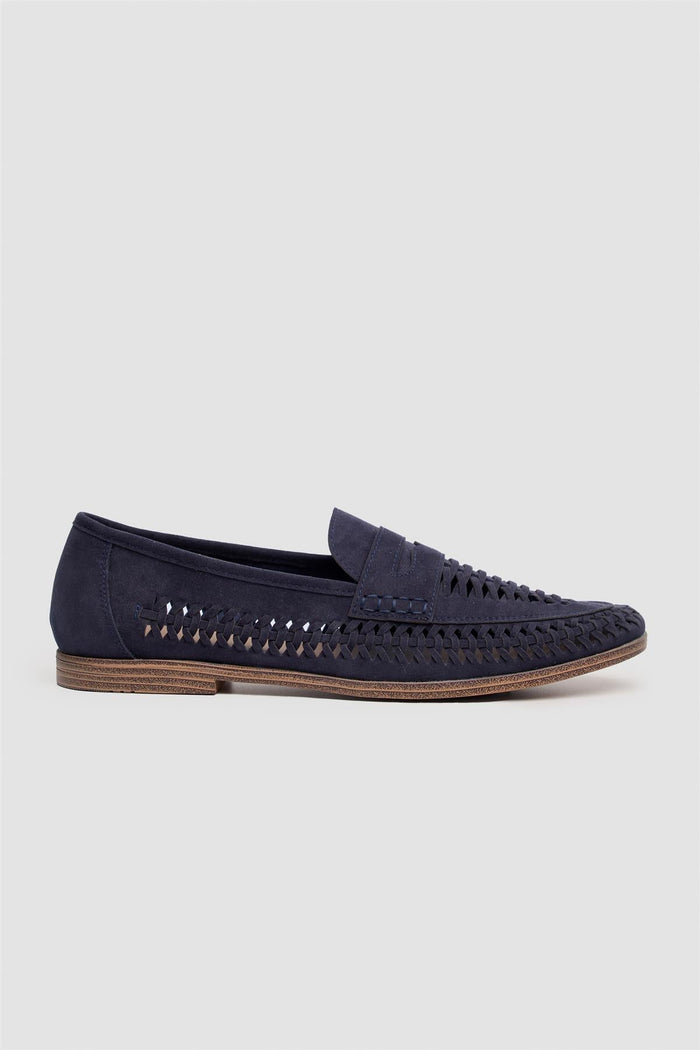 Calvina Navy Loafers