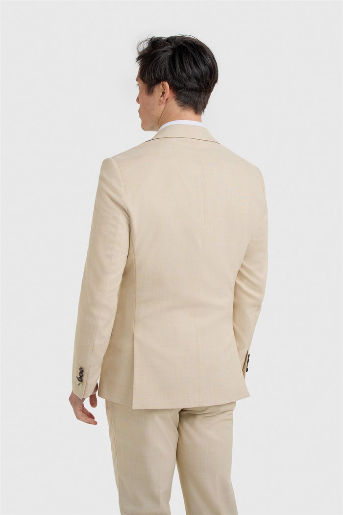 Camden Beige Blazer - House of Cavani