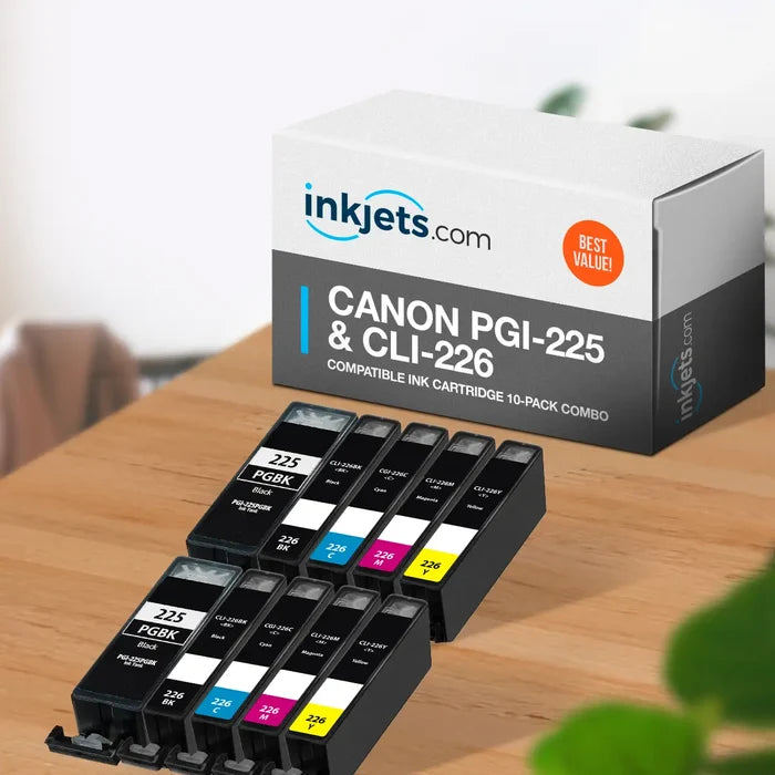 Canon PGI-225 & CLI-226 Compatible Ink Cartridge 10-Pack Combo