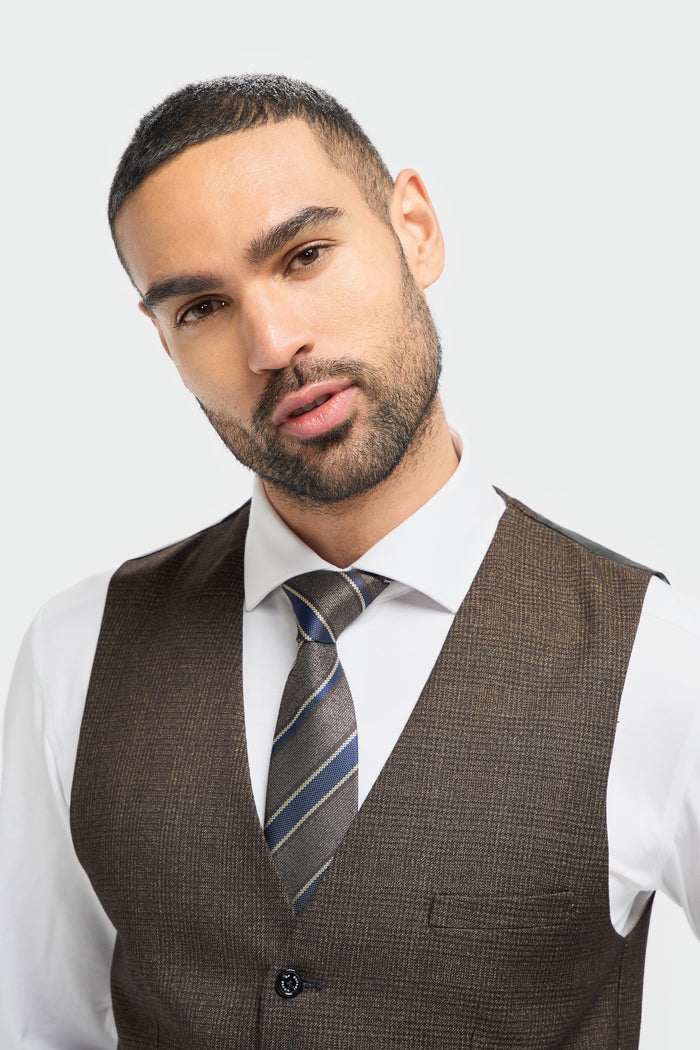 Caridi Brown Waistcoat