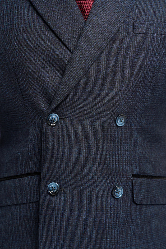 Caridi Navy Double Breasted Blazer