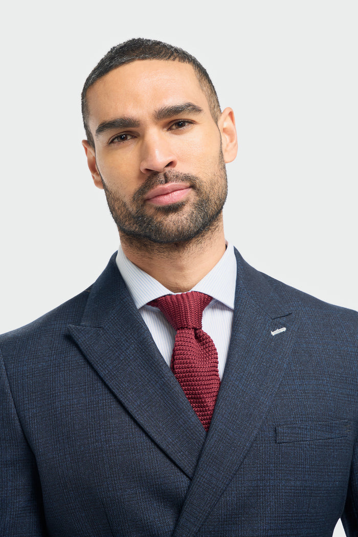 Caridi Navy Double Breasted Two Piece Suit - House of Cavani