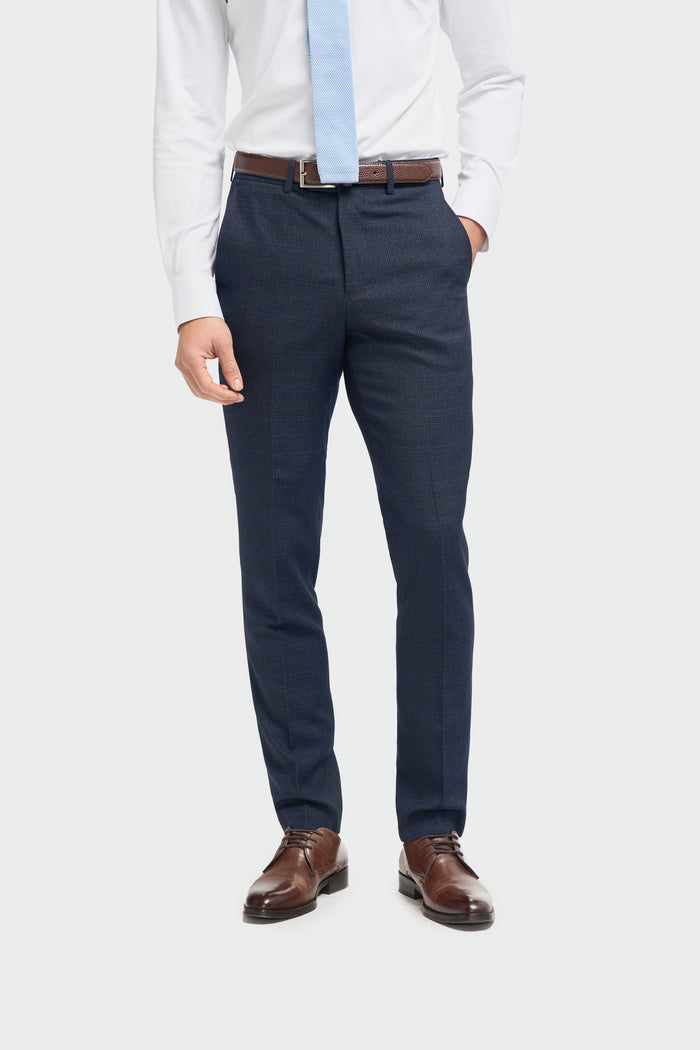 Caridi Navy Double Breasted Two Piece Suit - House of Cavani
