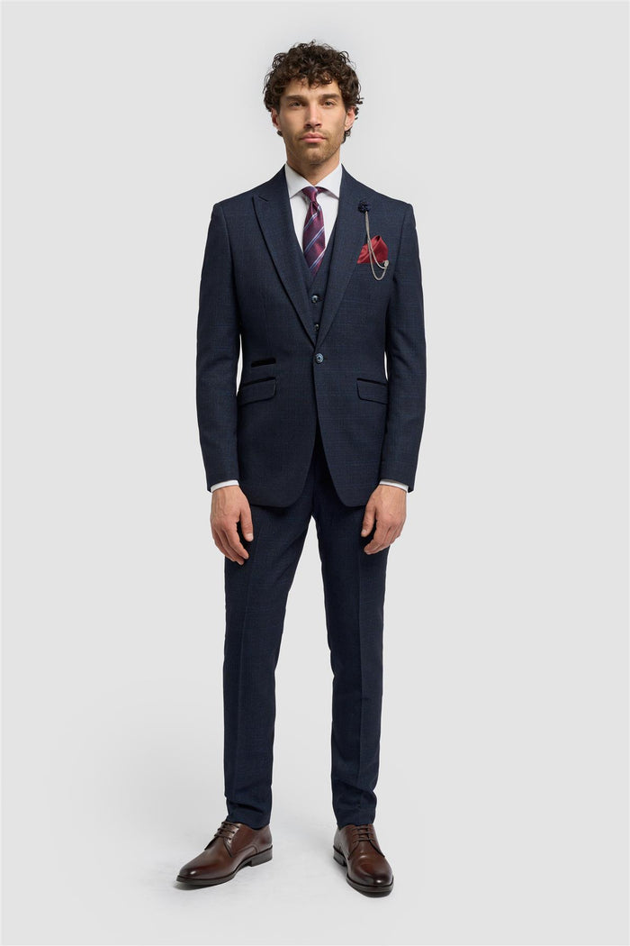 Caridi Navy Short Blazer