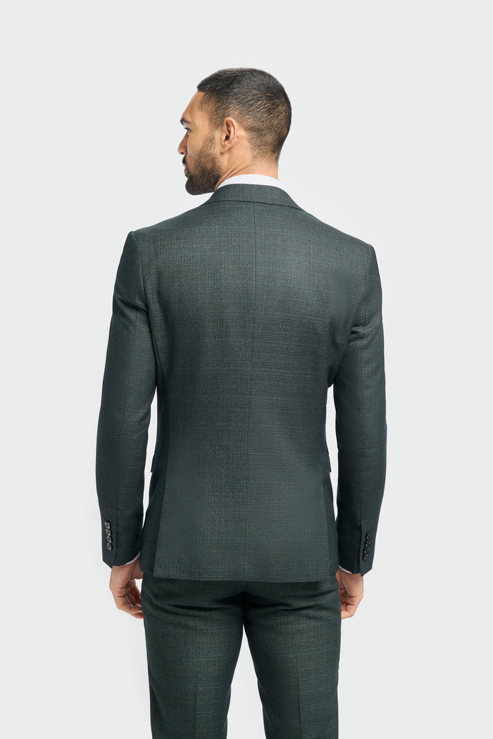 Caridi Olive Double Breasted Blazer