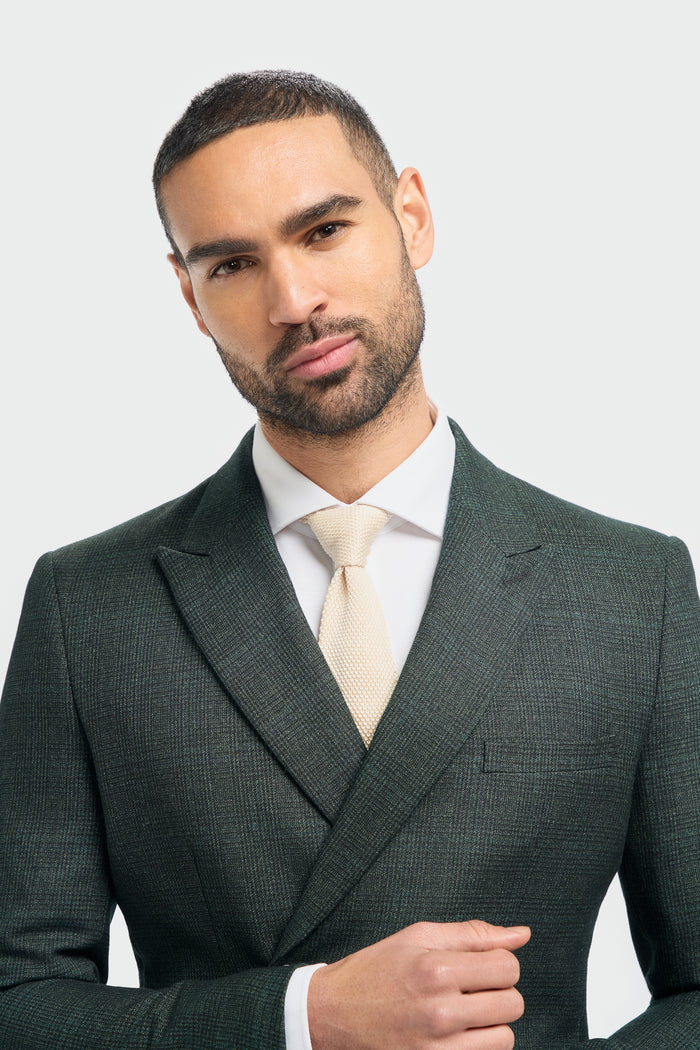 Caridi Olive Double Breasted Two Piece