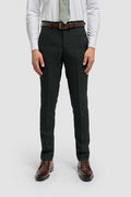 Caridi Olive Slim Fit Trousers