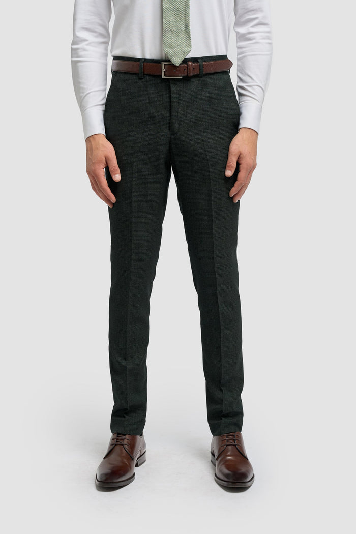 Caridi Olive Slim Fit Trousers