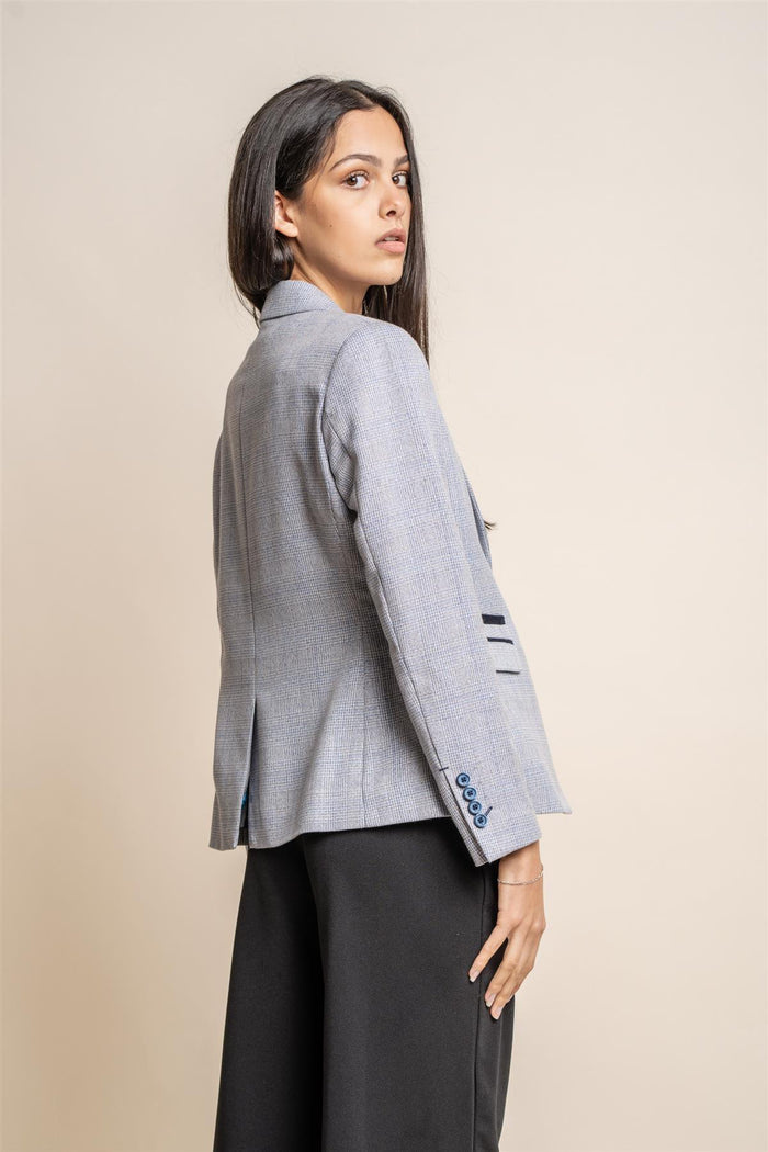 Caridi sky ladies blazer back