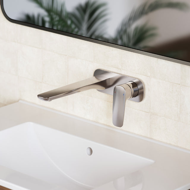 Caroma Contura II 180mm Wall Basin/Bath Mixer - Chrome 849051C6AF