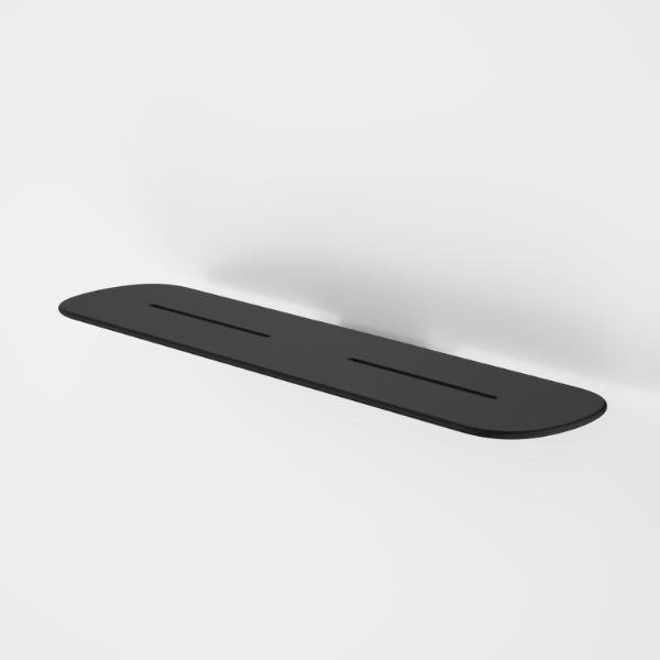 Caroma Contura II Bathroom Shelf - Matte Black 849037B | The Blue Space