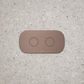 Caroma Contura II Invisi Series II Round DC Dual Flush Button Panel - Brushed Bronze